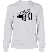 Cheer Mom With Megaphone Unisex Long Sleeve Classic Tee