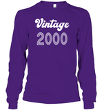 2000 Retro Vintage Birth Year Blast Unisex Long Sleeve Classic Tee