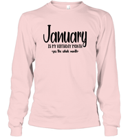 January Birthday Month Unisex Long Sleeve Classic Tee