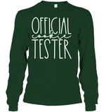 Official Cookie Tester Christmas Shirt Unisex Long Sleeve Classic Tee