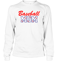 Baseball Mom Shirt, Long Sleeve, Hoodie, and Sweatshirt With Baseball Stripes