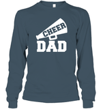 Cheer Dad With Megaphone Unisex Long Sleeve Classic Tee