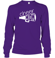 Cheer Mom With Megaphone Unisex Long Sleeve Classic Tee
