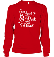 Sun Sand & A Drink In My Hand Bachelorette Shirt For Women