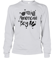 All American Boy 4th Of July Shirt Unisex Long Sleeve Classic Tee