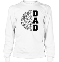 Cheer Dad With Pom Pom Unisex Long Sleeve Classic Tee