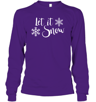 Let It Snow Christmas Shirt Unisex Long Sleeve Classic Tee