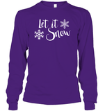 Let It Snow Christmas Shirt Unisex Long Sleeve Classic Tee