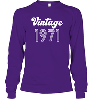1971 Retro Vintage Birth Year Blast Unisex Long Sleeve Classic Tee