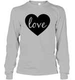 Love With Heart Valentine's Day Unisex Long Sleeve Classic Tee