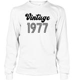 1977 Retro Vintage Birth Year Blast Unisex Long Sleeve Classic Tee
