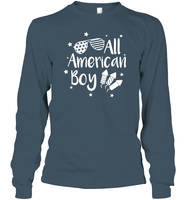 All American Boy 4th Of July Shirt Unisex Long Sleeve Classic Tee