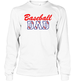Baseball Dad Shirt, Long Sleeve, Hoodie, and Sweatshirt With Baseball Stripes