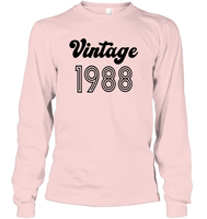 1988 Retro Vintage Birth Year Blast Unisex Long Sleeve Classic Tee