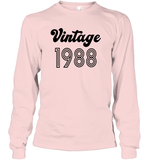 1988 Retro Vintage Birth Year Blast Unisex Long Sleeve Classic Tee