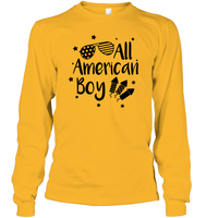 All American Boy 4th Of July Shirt Unisex Long Sleeve Classic Tee