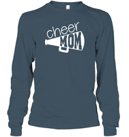 Cheer Mom With Megaphone Unisex Long Sleeve Classic Tee
