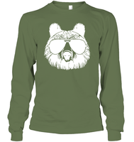 Cool Grizzly Bear Shirt Unisex Long Sleeve Classic Tee