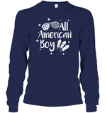 All American Boy 4th Of July Shirt Unisex Long Sleeve Classic Tee