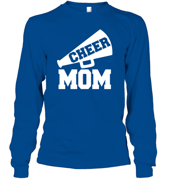 Cheer Mom With Megaphone Unisex Long Sleeve Classic Tee