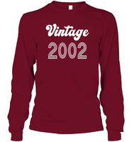 2002 Retro Vintage Birth Year Blast Unisex Long Sleeve Classic Tee