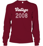 2008 Retro Vintage Birth Year Blast Unisex Long Sleeve Classic Tee
