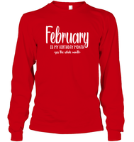 February Birthday Month Unisex Long Sleeve Classic Tee