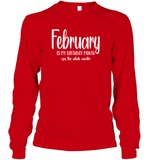 February Birthday Month Unisex Long Sleeve Classic Tee