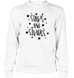 Stars And Stripes 4th Of July Shirt Unisex Long Sleeve Classic Tee
