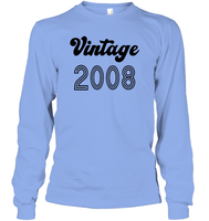 2008 Retro Vintage Birth Year Blast Unisex Long Sleeve Classic Tee