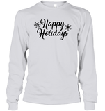 Happy Holidays Christmas Shirt Unisex Long Sleeve Classic Tee