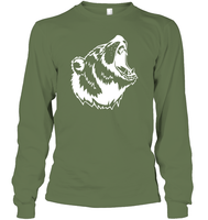 Angry Bear Shirt Unisex Long Sleeve Classic Tee