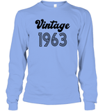 1963 Retro Vintage Birth Year Blast Unisex Long Sleeve Classic Tee