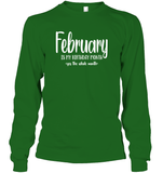 February Birthday Month Unisex Long Sleeve Classic Tee