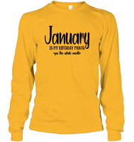 January Birthday Month Unisex Long Sleeve Classic Tee