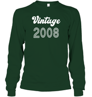 2008 Retro Vintage Birth Year Blast Unisex Long Sleeve Classic Tee
