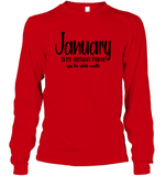 January Birthday Month Unisex Long Sleeve Classic Tee