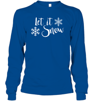 Let It Snow Christmas Shirt Unisex Long Sleeve Classic Tee