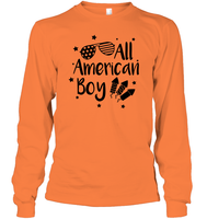 All American Boy 4th Of July Shirt Unisex Long Sleeve Classic Tee