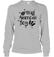 All American Boy 4th Of July Shirt Unisex Long Sleeve Classic Tee