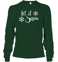 Let It Snow Christmas Shirt Unisex Long Sleeve Classic Tee