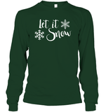 Let It Snow Christmas Shirt Unisex Long Sleeve Classic Tee