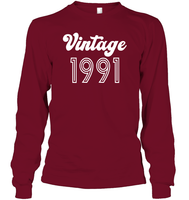 1991 Retro Vintage Birth Year Blast Unisex Long Sleeve Classic Tee