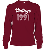 1991 Retro Vintage Birth Year Blast Unisex Long Sleeve Classic Tee