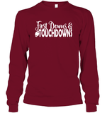 First Downs & Touchdowns Shirt - Score Big in Style! Unisex Long Sleeve Classic Tee