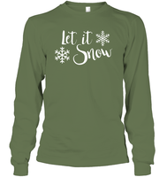 Let It Snow Christmas Shirt Unisex Long Sleeve Classic Tee