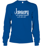 January Birthday Month Unisex Long Sleeve Classic Tee