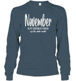 November Birthday Month Unisex Long Sleeve Classic Tee