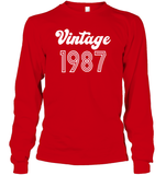 1987 Retro Vintage Birth Year Blast Unisex Long Sleeve Classic Tee
