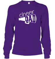 Cheer Dad With Megaphone Unisex Long Sleeve Classic Tee